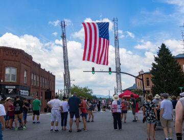 4thFest2018 Flag Hanging