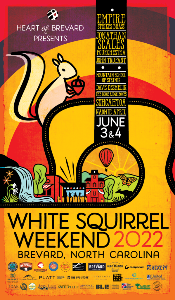 White Squirrel Weekend 2022 Heart of Brevard