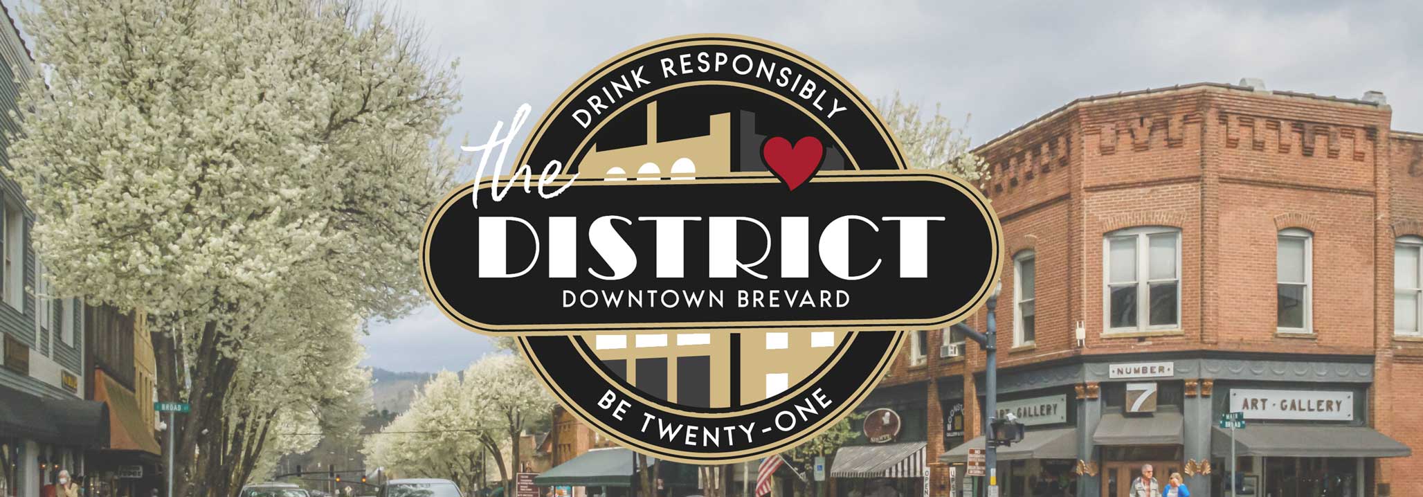 The District Header with logo